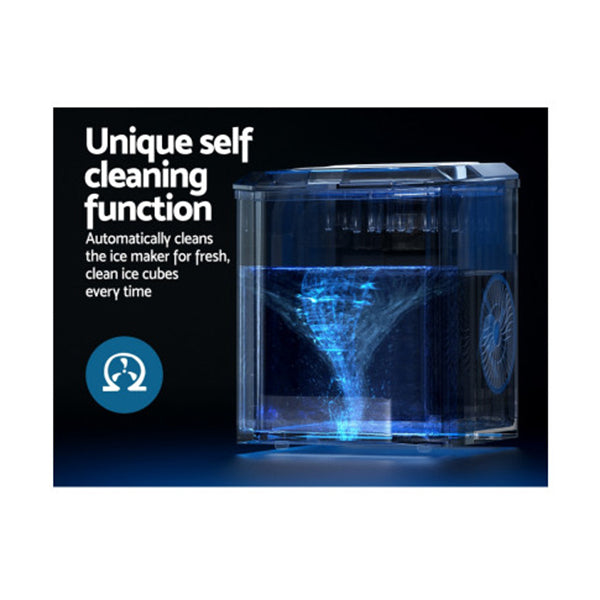 Portable C Ice Cube 12kg Bar Countertop Stainless Steel