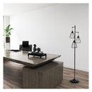 Industrial 3 Light Floor Lamp With 3 Hanging Lampshade For Living Room