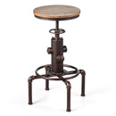 Industrial Bar Stool With Adjustable Height For Restaurant Cafe Pub