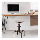 Industrial Bar Stool With Adjustable Height For Restaurant Cafe Pub