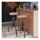 Industrial Bar Stool With Adjustable Height For Restaurant Cafe Pub