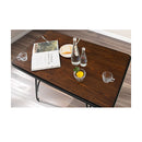 Industrial Dining Table Kitchen With Wood Steel Frame For Dining Room