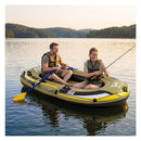 Inflatable Boat 3 Person Fishing Raft With Oars Pump And Mount Green