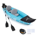 Inflatable Kayak For Adults 2 Person With Seats And Footrest Blue