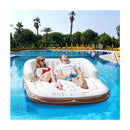 Inflatable Pool Floating Lounge Chair With 2 Cup Holders