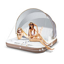 Inflatable Pool Floating Lounge Chair With 2 Cup Holders