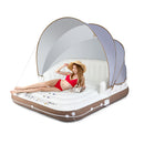 Inflatable Pool Floating Lounge Chair With 2 Cup Holders