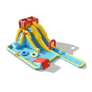 Inflatable Water Park Dual Long Slide Jumping Bounce House