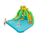 Inflatable Water Park With Two Slides For Outdoor Play Without Blower