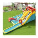 Inflatable Water Park Dual Long Slide Jumping Bounce House