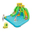 Inflatable Water Park With Two Slides For Outdoor Play Without Blower