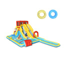 Inflatable Water Park Dual Long Slide Jumping Bounce House