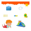 Inflatable Water Slide With Climb Wall For Indoor Use With Blower