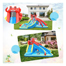Inflatable Water Slide With Climbing Wall Without Blower