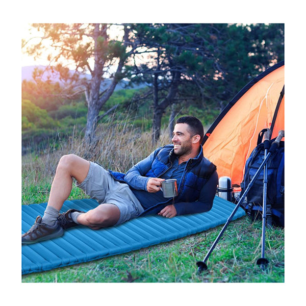 Inflatable Waterproof Sleeping Pad With Lightweight Portable Design