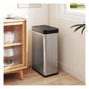 Infrared Motion Sensor Garbage Can With Automatic Wing Lid Silver