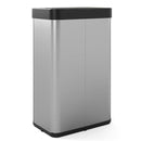 Infrared Motion Sensor Garbage Can With Automatic Wing Lid Silver