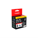 Canon 1X Pg40 Black Ink Cart 1X Cl41 Fine Colour Ink Cart