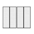 Insect Door Curtains 2 Pcs With Magnet Blocks Black 220X130 Cm