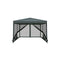 Gazebo Pop Up Marquee 3X3 Wedding Side Mesh Wall Outdoor Gazebos Grey