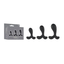 Intense Emotions Black Butt Plugs Set Of 3 Sizes