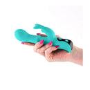 Inya Cyberluxe 18 Cm Rabbit Vibrator With Sliding Ring Shaft Aqua