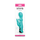 Inya Cyberluxe 18 Cm Rabbit Vibrator With Sliding Ring Shaft Aqua