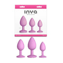 Inya Triple Ace Kit Blush Butt Plugs Set Of 3 Sizes Pink