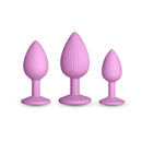 Inya Triple Ace Kit Blush Butt Plugs Set Of 3 Sizes Pink