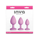 Inya Triple Ace Kit Blush Butt Plugs Set Of 3 Sizes Pink