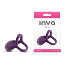 Inya Valiant Berry Usb Rechargeable Vibrating Cock Ring Purple