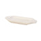 Ivory Zenith Oval Wood Bowl With Gentle Curves In White