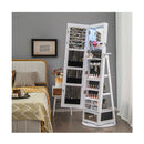 360 Degree Swivel Jewelry Cabinet With Full Length Mirror