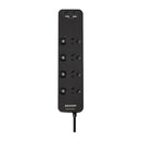Jackson Fast Charge Usb C A 4 Way Surge Protected Powerboard