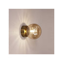 Ip44 Ribbed Optic Glass Wall Light