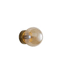 Ip44 Ribbed Optic Glass Wall Light