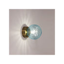 Ip44 Ribbed Optic Glass Wall Light