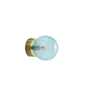 Ip44 Ribbed Optic Glass Wall Light
