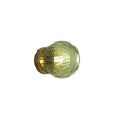 Ip44 Ribbed Optic Glass Wall Light