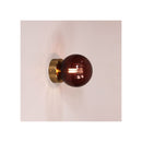 Ip44 Ribbed Optic Glass Wall Light