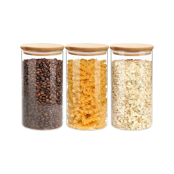 Glass Preserving Jars Lids Canning Bottles Storage