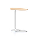 Jerome Side Table 560Mm W X 340Mm D X 600Mm H Natural Oak White Base