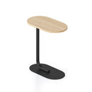 Jerome Side Table 560Mm X 340Mm X 600Mm Natural Oak Top Black Base