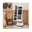 Jewellery Armoire With Full Length Mirror And Built In Led Light