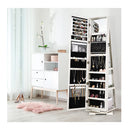 Full Length Mirrored Jewellery Cabinet Rotates 360 Degree