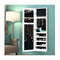 Jewelry Cabinet With 4 Tilting Angles And Full Length Mirror