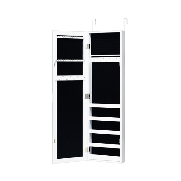 Jewelry Cabinet With 4 Tilting Angles And Full Length Mirror