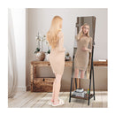 Lockable Freestanding Jewelry Organizer With Full Length Mirror