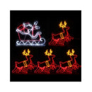 Christmas Motif Lights Led Rope Reindeer Waterproof Colourful Xmas
