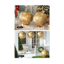 Christmas Inflatable Ball 60Cm Decoration Giant Bauble Gold
